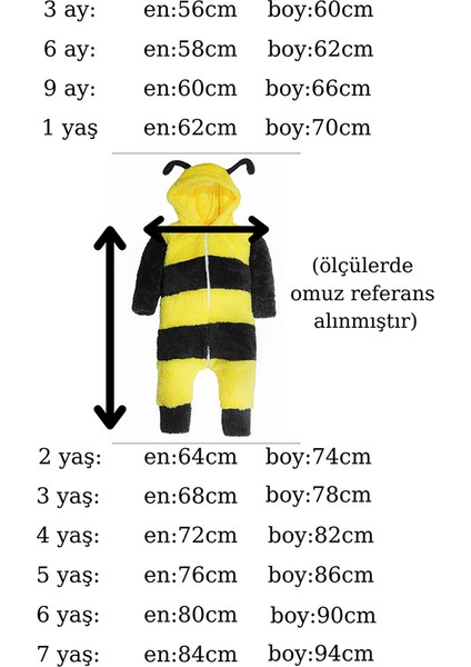 x Ipek Atlas Erkek Kız Bebek Çocuk Peluş Arı Tulum indirimleri