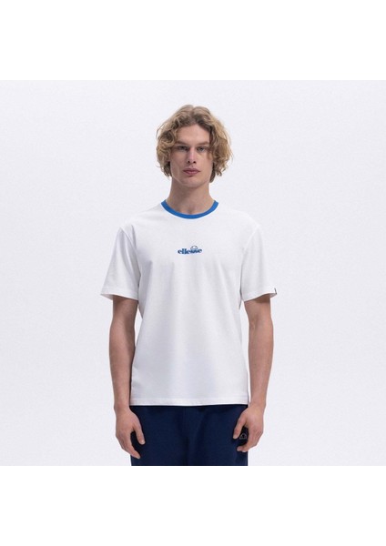 CMO18-3-BL Bisiklet Yaka Erkek T-Shirt - Mavi / Beyaz