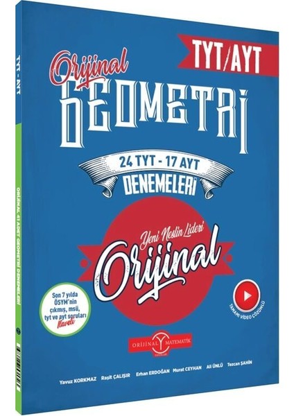 Orijinal Yayınları Tyt Ayt Geometri 24 Tyt 17 Ayt Deneme