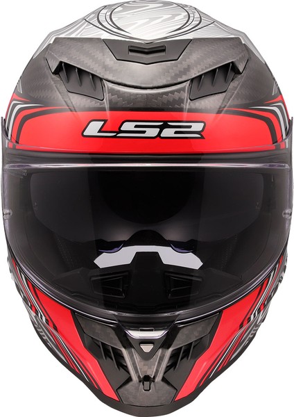 Dragon Karbon Enthum Kırmızı Kask