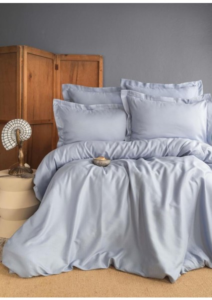 Ellıe Blue Bambu Çift Kişilik Nevresim Takımı