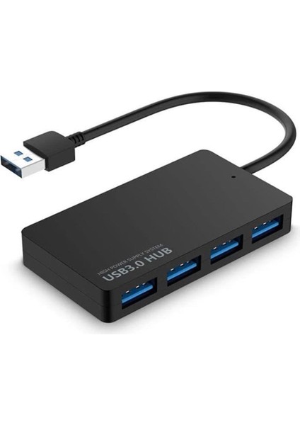 USB 3.0 Dağıtıcı 4 Port Super Speed Veri Hub Adaptörü Notebook Laptop Pc Için Slim