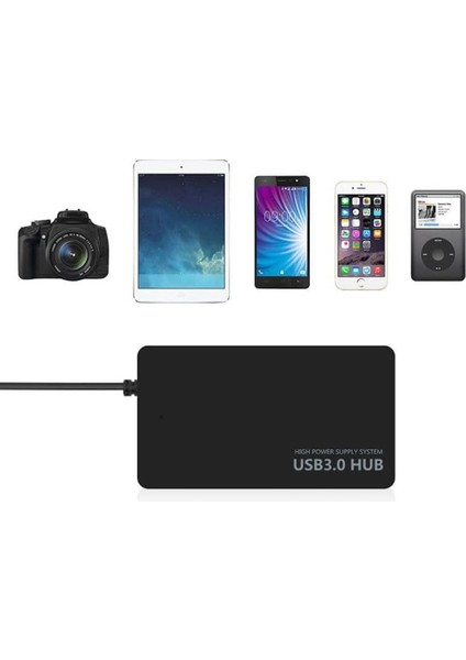 USB 3.0 Dağıtıcı 4 Port Super Speed Veri Hub Adaptörü Notebook Laptop Pc Için Slim