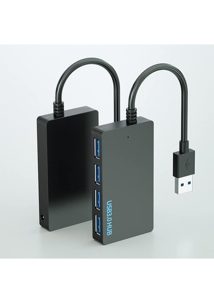 USB 3.0 Dağıtıcı 4 Port Super Speed Veri Hub Adaptörü Notebook Laptop Pc Için Slim