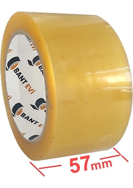Geniş Koli Bandı 57 mm X 100 mt Şeffaf Hotmelt Yapışkanlı Bant