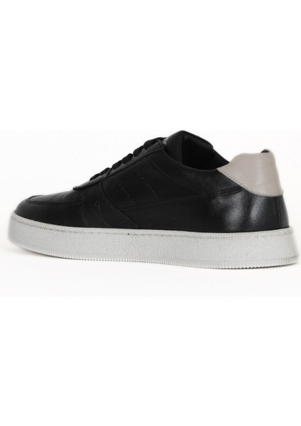 Siyah Deri Erkek Spor Ayakkabı 16MA7016 16MA7016 fırsatları