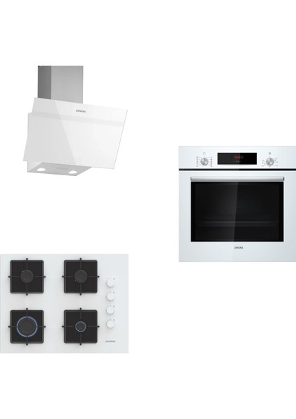 Beyaz 3 Lü Ankastre Set 170 ( HB012FBW1T - EO7C2PP30O - LC63KPJ20T ) 67 cm Ocak