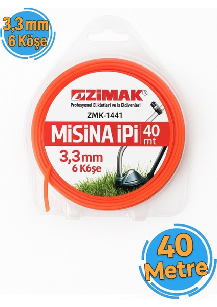 Misina Ipi 6 Köşe 3.3 mm 40 Metre