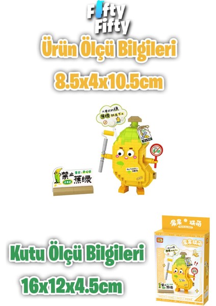 LOZ Micro Block Serisi Sevimli Muz 310 Parça Oyuncak Yapım Seti FFLZ-8820