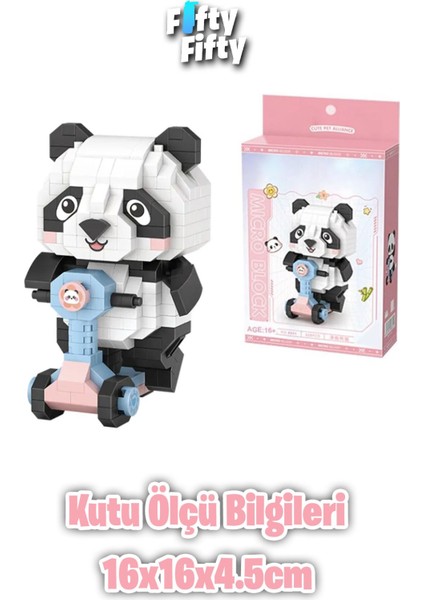 LOZ Micro Block Serisi Panda 320 Parça Oyuncak Yapım Seti FFLZ-8801