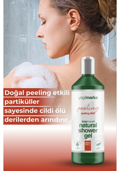 Doğal Duş Jeli Peeling Etkili Sülfatsız Organik