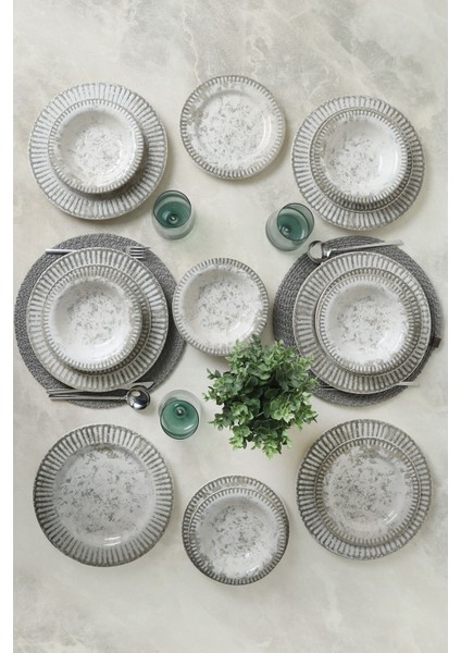 Deep Moon Brown Assos Yemek Takımı 18 Parça 6 Kişilik 22880-88 fiyatları