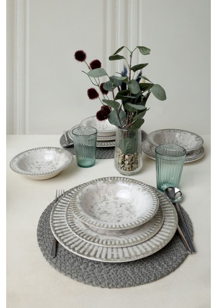 Deep Moon Brown Assos Yemek Takımı 18 Parça 6 Kişilik 22880-88 modelleri