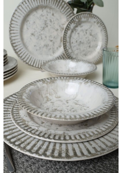 Deep Moon Brown Assos Yemek Takımı 18 Parça 6 Kişilik 22880-88 indirimleri