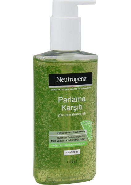 Parlama Karşıtı Yüz Temizleme Jeli 200 ml
