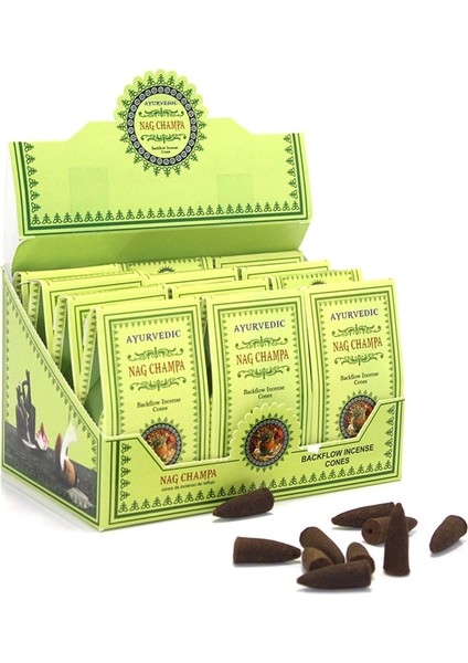 Ayurvedic Konik (Geri Akış) Tütsü Nag Champa Aromalı