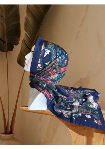 Lacivert Soft Touch Şal 011