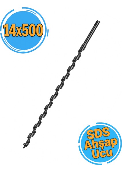 Gfb Sds Plus Ağaç Delme Matkap Ucu 14X500 mm