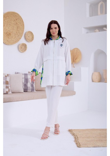 Desenli Baskılı Taşlı Takım