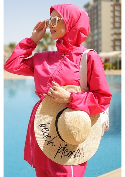 4'lü Tesettür Mayo Takımı 1453 - Fuşya fiyatları