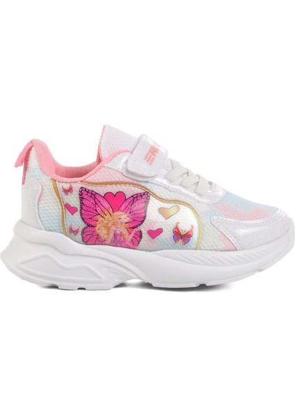 Beyaz-Pembe Fileli Cırtlı Çocuk Spor Ayakkabı 2340 P modelleri
