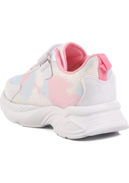 Beyaz-Pembe Fileli Cırtlı Çocuk Spor Ayakkabı 2340 P fırsatları