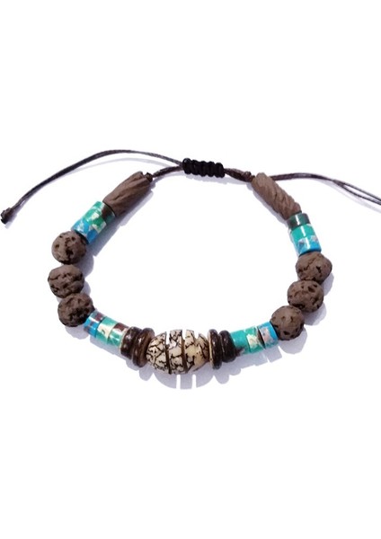 Bodhi Ağacı Varisit Doğaltaşlı Toprak Boncuklu Unisex Bileklik