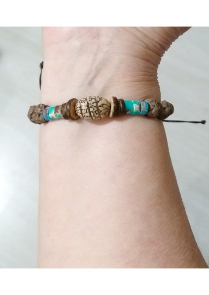 Bodhi Ağacı Varisit Doğaltaşlı Toprak Boncuklu Unisex Bileklik indirimleri