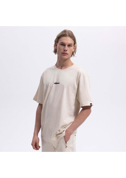 EM391-ECR Bisiklet Yaka Erkek T-Shirt - Bej