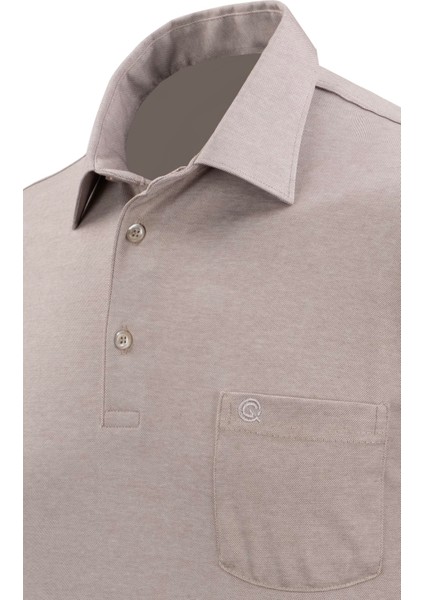 Erkek Gömlek Yaka Düğmeli Cepli Tişört Klasik Kalıp modelleri