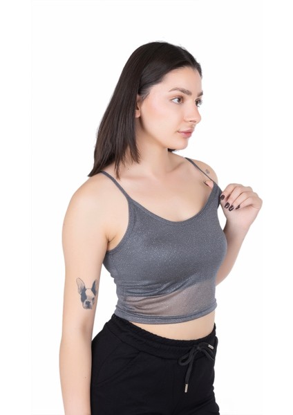 Looksense Kadın Simli Astarlı Crop 04007 fiyatları