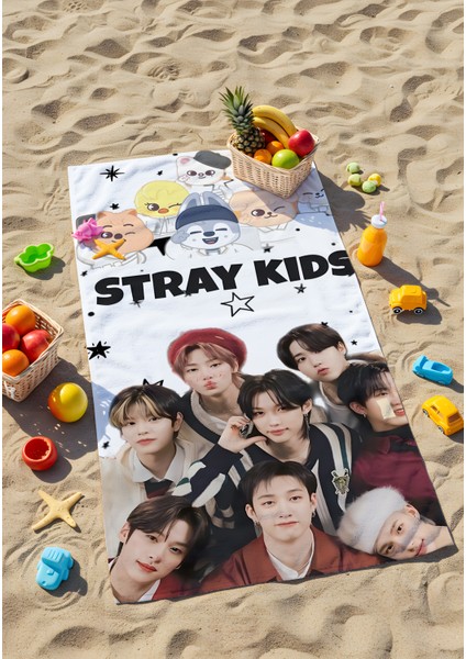 Stray Kids Plaj Havlusu – Enerji Dolu K-Pop Plaj Stili!" fiyatları