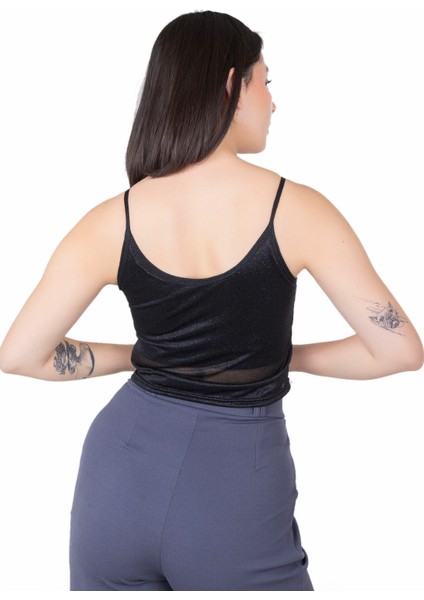 Looksense Kadın Simli Astarlı Crop 04007 modelleri