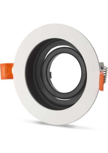 10 Adet Noas YL60 1661 Amazon Beyaz Siyah Yuvarlak Spot Kasası