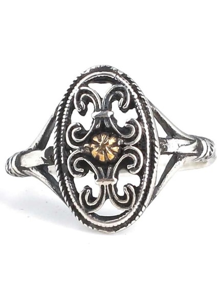 925 Ayar Gümüş Ve Bronz Karışımı Otantik Yüzük modelleri