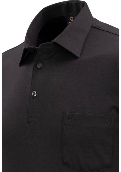 Erkek Gömlek Yaka Düğmeli Cepli Tişört Klasik Kalıp modelleri