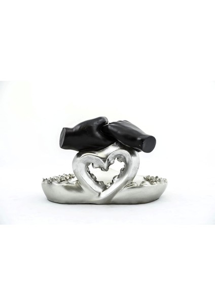 Özel Tasarım Kalpli Polyester Sunum Tepsisi fiyatları