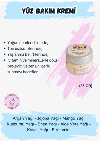 Nemlendirici Koruyucu Yüz Kremi 25 gr