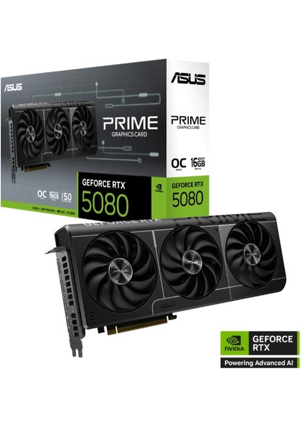 Geforce PRIME-RTX5080-O16G 16GB Gddr7 256BIT 1xhdmı 3xdp Ekran Kartı