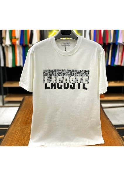 Erkek Regülarfit Bisiklet Yaka Baskılı T-Shirt