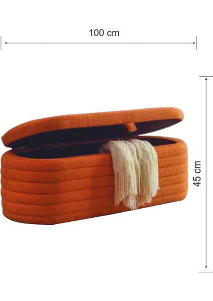 Most Hallow Kapitoneli Sandıklı Bench 08 Tarçın Bukle Kumaş (Evinize Teslim)