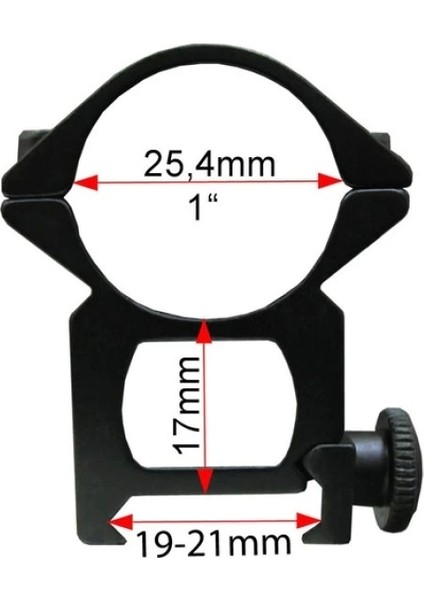 Çift Vidalı 22 mm Dürbün Montaj Ayağı