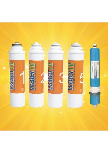 Waterlife Filtre 5 'li Set Waterlife Su Arıtma Filtresi (426150757)