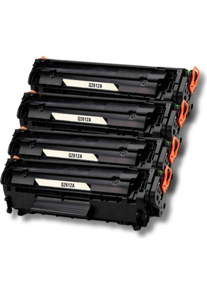 Hp Q2612A / FX10 / CRG-703 Uyumlu Muadil Toner 4'lü Set | 1010/1015/1022N/M1005/M1319F/3015/3030/30503055 |