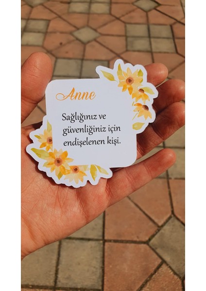 Mother\'s Day -Anneler Günü Tebrik Kartı 4 Lü Özel Kesim Kartlar-Anne-03