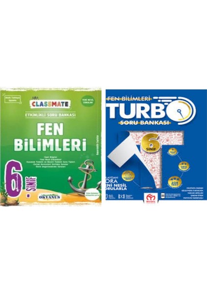 6. Sınıf Classmate Fen Bilimleri ve Fen Bilimleri Turbo Soru Bankası