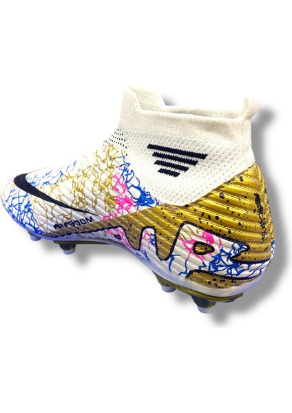 Çoraplı Airboom Krampon Beyaz Gold Siyah Desenli fırsatları