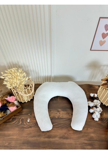 Pamuk Emzirme Yastığı | Bel Destekli & Ergonomik | Yıkanabilir Kılıflı Bebek Emzirme Minderi fırsatları