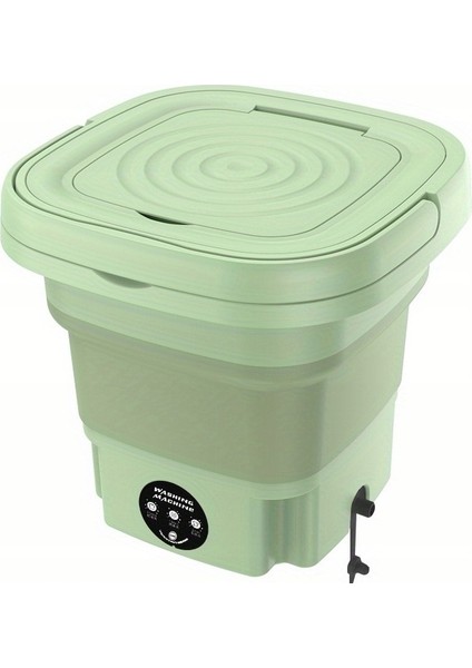 Mini Katlanabilir Çamaşır Makinesi Kamp, Karavan, Seyahat, 220V Girişli