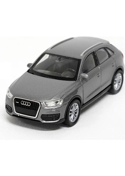 Audi Q3 12 cm Diecast Metal Model Çek Bırak Araba Gri modelleri